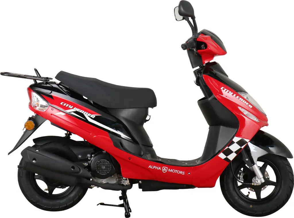 Motorroller CityLeader 50 Ccm 45 Kmh EURO 5 Rot 9 Motorroller CityLeader 50 Ccm 45 Kmh EURO 5 Rot – Bild 7