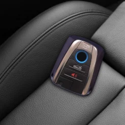 Kwmobile Autoschlüssel Hülle Kompatibel Mit BMW 4-Tasten SmartKey Autoschlüssel - TPU Schutzhülle Schlüsselhülle Cover In Hochglanz Schwarz Violett -Duswagen Verkaufe dbbb9f59e4b10dfe1fcae0680ab4f85b