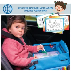 WALSER Kinder-Reisetisch-Auto, Kinder-Reise-Spieltisch, Faltbarer Auto-Kindertisch Mit Tablethalterung, Autotisch Für Kindersitz, Auto-Spieltisch Blau 19 WALSER Kinder-Reisetisch-Auto, Kinder-Reise-Spieltisch, Faltbarer Auto-Kindertisch Mit Tablethalterung, Autotisch Für Kindersitz, Auto-Spieltisch Blau -Duswagen Verkaufe dc149b01f24253ad2564c06dceefd7f6