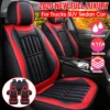 Audew Rot 11-teilig Luxus Auto Sitzbezüge Schonbezüge Komfort Komplettset Kunstleder -Duswagen Verkaufe dd210313e0791d1c68bc5e73518aaae5