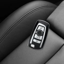 Kwmobile Autoschlüssel Hülle Kompatibel Mit BMW 3-Tasten Funk Autoschlüssel (nur Keyless Go) - Schlüsselhülle Cover Silber Schwarz -Duswagen Verkaufe dd76e3c5e2a699334a85850ef6bdc258