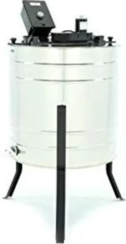 LYSON 4-Waben Honigschleuder Diagonalschleuder Ø500 Elektrisch, Honigextractor Mit Elektrischem Antrieb Aus Säurebeständiger Edelstahl Type 304 Tangentialschleuder Für 4 Rähmchen DNM, LN, Zander