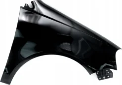 Volkswagen Kotflügel Vw Polo 9N3 Iv 4 Lift Lc9Z Rechts Schwarz 2005-2009 Vorderseite Lackiert Neu