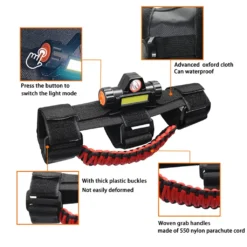 2x Überrollbügel Haltegriffe Mit Lichtkuppel, Für Jeep Wrangler Cj Yj Tj Jk Jl Jeep Gladiator Jt 1945-2021, Innenleuchten Für 2,0-4,0 Zoll Stangen -Duswagen Verkaufe e55cc6dc5d40a403a0d2712e1c738cd0