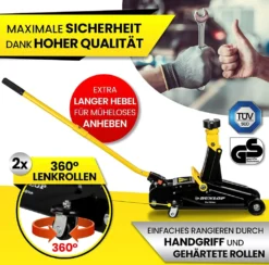 Dunlop Wagenheber Rangierwagenheber Transportbox Und Gummiauflage 2t Hydraulisch -Duswagen Verkaufe e5955d29019aa8a364081bfdaa23e77d