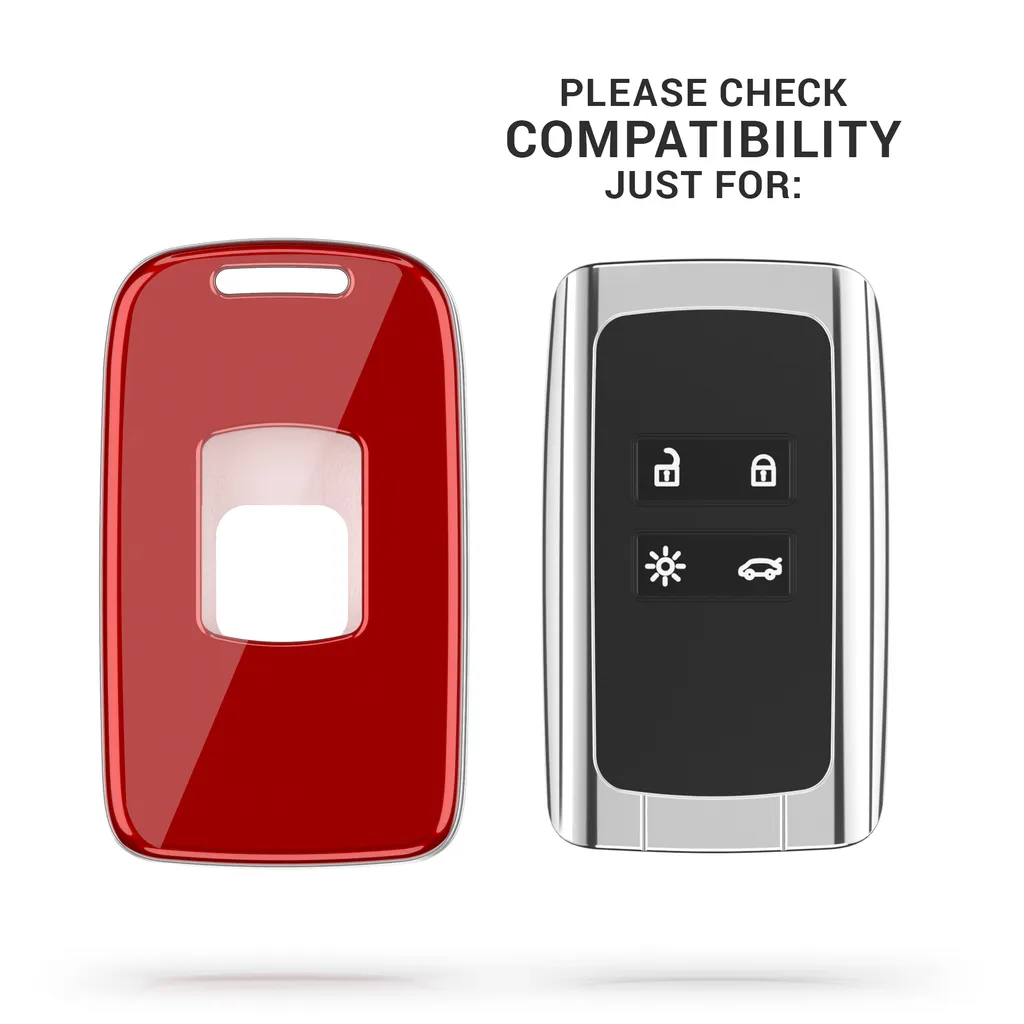 Kwmobile Autoschlüssel Hülle Kompatibel Mit Renault 4-Tasten Smartkey Autoschlüssel (nur Keyless Go) - Hardcover Schutzhülle Schlüsselhülle Cover In Hochglanz Rot 6 Kwmobile Autoschlüssel Hülle Kompatibel Mit Renault 4-Tasten Smartkey Autoschlüssel (nur Keyless Go) - Hardcover Schutzhülle Schlüsselhülle Cover In Hochglanz Rot – Bild 4