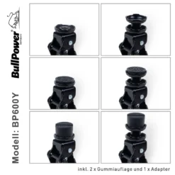 BullPower BP600Y KFZ Hydraulischer Wagenheber, 80-360mm, 2000kg, Inkl. SUV Adapter, Low Profile, Sportwagen, Rennsport -Duswagen Verkaufe e88323bd240b919e3ef16f7f26cdc30c