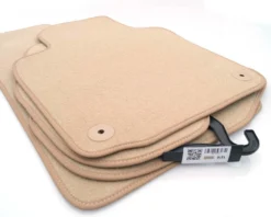 Volkswagen Fußmatten Passend Für VW Eos (alle) Velours Matten Beige Automatten Set 4-teilig