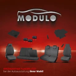 WALSER Auto-Sitzbezug Doppelbankbezug Modulo, Universal Auto-Schonbezug Für Normalsitze, Sitzschoner-Auto Mit Kopfstützenbezügen Schwarz -Duswagen Verkaufe eeebdf85951a258e50ecf5f32091ecc7