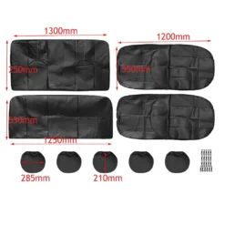 9 Tlg. Universal Auto Sitzbezug Auto Schonbezüge Kunstleder Sitzauflage Komplettset Schwarz -Duswagen Verkaufe ef794ffb42a6d85616828912334aefce