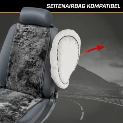 WALSER Autositzbezug Lammfell, Lammfellbezug Cosmo, Autoschonbezug Lammfell, Autositzauflage Lammfell, Sitzauflage Echt Lammfell Schwarz 20012 -Duswagen Verkaufe f126400306da378bba115f1578b42e5d