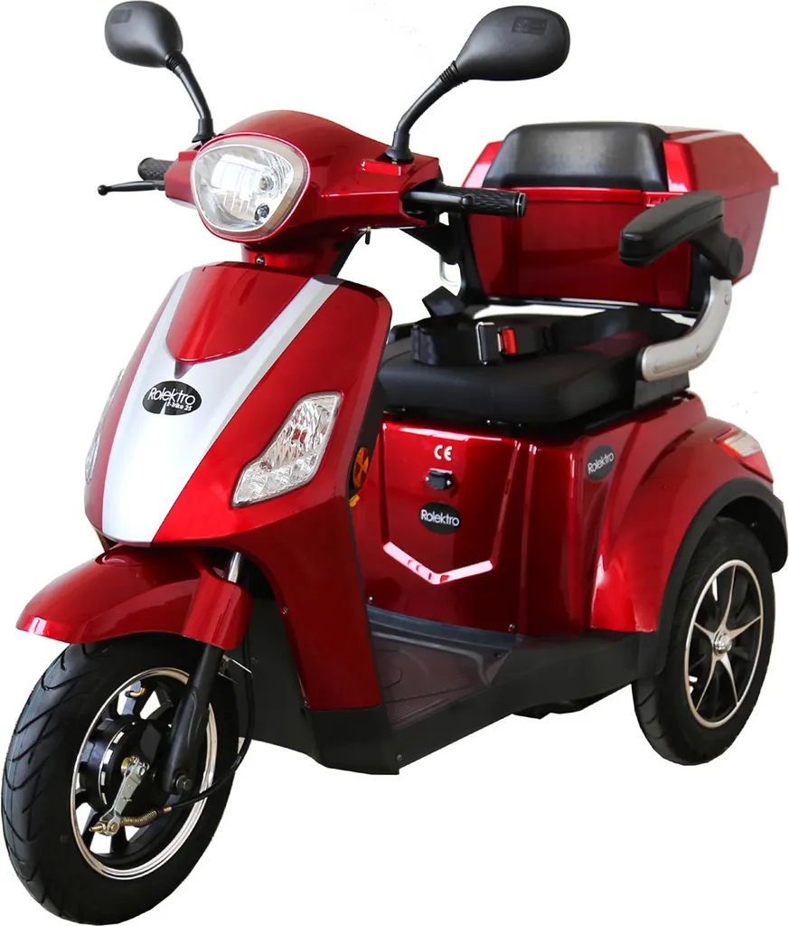 Rolektro E-Trike 25 V.2, Rot, 1000W 3 Rolektro E-Trike 25 V.2, Rot, 1000W