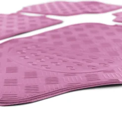 Auto Gummi Fußmatten Universal Alu Riffelblech Optik 4-teilig Chrom Pink -Duswagen Verkaufe fd201b48a1687c56d880a266af369b1d